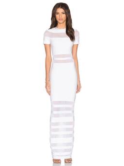 Bronx and Banco - Allegra Pearl Tessa Women's Sequined V-Neck Mini Dress Silver