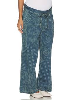 BUMPSUIT - X Spell Women's Relaxed Drawstring Palazzo Pants Blue