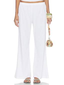 Bella Venice - x REVOLVE Women's Elastic Waist Wide-Leg Palazzo Pants White