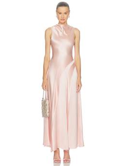 Acler - Lecha Women's Satin Sleeveless Maxi Dress Pink