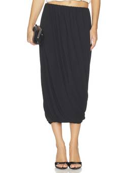 Cinq a Sept - Calden Women's Pleated Pull-On Midi Skirt Black