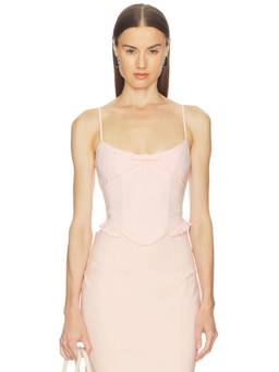 Camila Coelho - Aurora Women's Boned Bodice Corset Top Pink