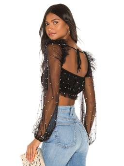 Camila Coelho - Mirelle Women's Halter Neck Gauze Crop Top Brown