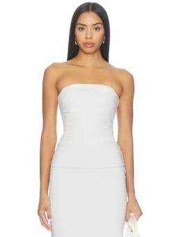 Camila Coelho - Daniela Women's Strapless Boned Corset Top White