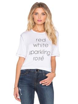 DAYDREAMER - Greetings From Morro Bay Women's Graphic Crew Neck T-Shirt Off White