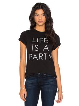 DAYDREAMER - Rub Antlers Women's Graphic Crew Neck T-Shirt Blue