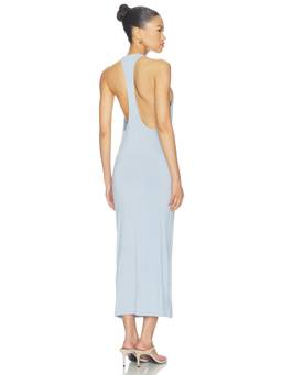 EB Denim - Valley Racer Women's Sleeveless Racer Back Maxi Dress Blue