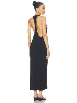 EB Denim - Valley Racer Women's Sleeveless Racer Back Maxi Dress Black