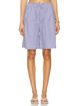 Elodie the Label - Faux Suede Women's Mid-Waist Tailored Shorts Brown