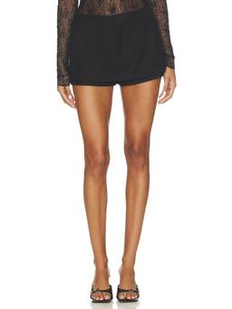 Elodie the Label - Croix Women's Pleated Trim Mini Skort Black