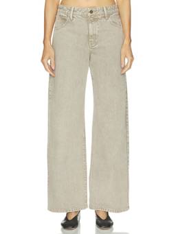 Enza Costa - Rigid Denim Women's Straight-Leg Jeans Beige