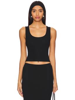 Eterne - Cotton Modal Women's Boxy Crew Neck T-Shirt Brown