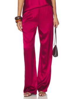 Favorite Daughter - Everything Women's Wide-Leg Elastic Waist Palazzo Pants Magenta