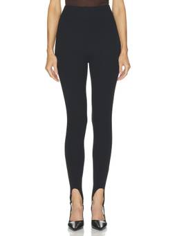 Favorite Daughter - Stirrup Women's High-Waisted Stretch Jersey Leggings Black