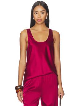 Favorite Daughter - Clean Cut Women's Sleeveless Scoop Neck Tank Top Red