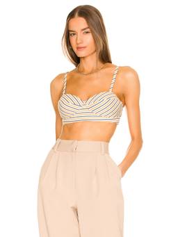 Favorite Daughter - For The Girls Women's Mesh Yoke High Neck Top Black