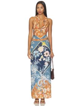 Free People - Dazzled Women's Halter Neck Floral Co-ord Set Multi-Color
