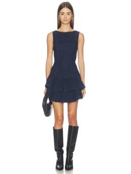 Free People - Slow Burn Women's Cut-Out Denim Mini Dress Blue