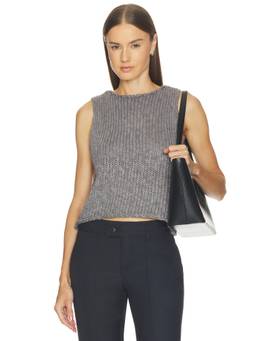 Free People - Opal Women's Sleeveless Knit Tank Top Grey
