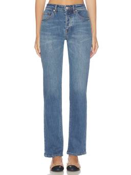 Good American - Vintage Women's High-Waist Straight-Leg Jeans Blue