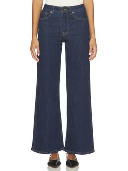 Good American - High Palazzo Women's High-Waist Wide-Leg Ankle Jeans Blue