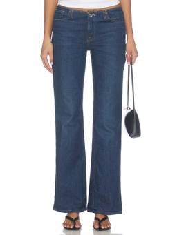 Good American - Ghost Waist Women's Low Rise Stretch Bootcut Jeans Blue