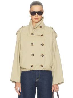 HEARTLOOM - Addison Women's Twill Double-Breasted Jacket Beige