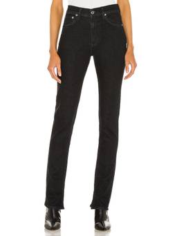 Helmut Lang - Carrot Wide Leg Women's Mid-Waist Wide-Leg Jeans Blue