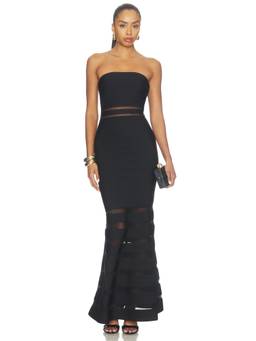 Herve Leger - Kate Women's Strapless Bodycon Maxi Dress Black
