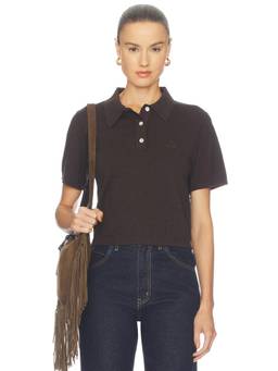 Isabel Marant Etoile - Althea Women's Knit Polo Top Black