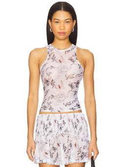 Juliet Johnstone - Bandana Women's Satin Halter Neck Tie-Up Top Yellow