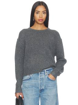 John & Jenn by Line - Wilfred Women's Drop Shoulder Knit Pullover Sweater Grey