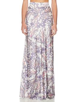 L'AGENCE - Ryker Waistband Women's Bias Cut Maxi Skirt Multi-Color