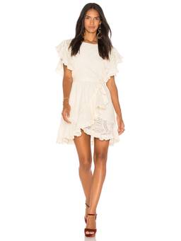 LoveShackFancy - Tila Women's Tweed Embellished Mini Dress Wine