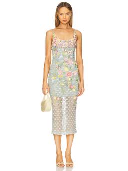 La Fuori - Elysian Pastel Women's Tiered Halter Maxi Dress Multi-Color