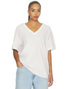 LIONESS - Spectate Women's Graphic V-Neck Regular Top White