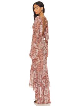 LOBA - Marea Backless Women's Sequined Halter Neck Maxi Gown Green