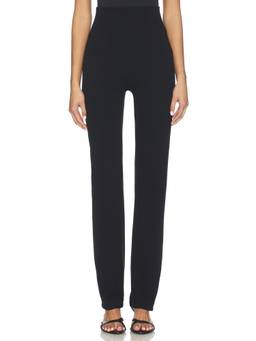 LESET - Rio Women's High-Waist Straight-Leg Trousers Black