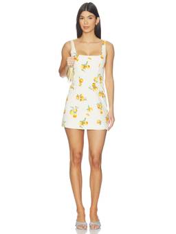 MAJORELLE - Sansa Women's Sleeveless Square Neck Mini Dress White