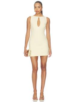MAJORELLE - Elliot Women's Cut-Out Sleeveless Bodycon Mini Dress Cream