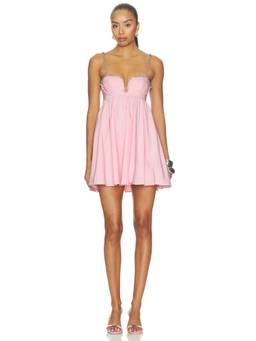 MAJORELLE - Gina Women's Embellished Strap Underwire Mini Dress Pink