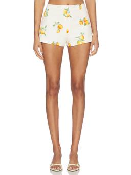 MAJORELLE - Poplin Women's High-Waist Mini Shorts Multi-Color