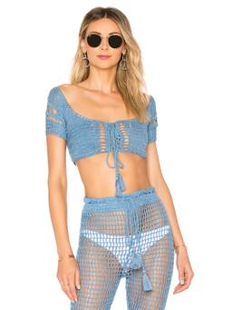 MAJORELLE - Peggy Women's Gingham Sweetheart Bustier Crop Top Yellow
