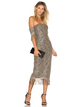MISHA - Ona Women's Long Sleeve Cut-Out Maxi Dress Black