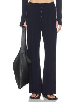 Michael Lauren - Laguna Women's Wide-Leg Snap-Front Palazzo Pants Black