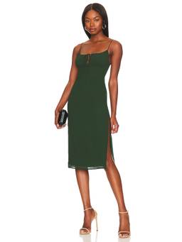 MORE TO COME - Kacey Women's Ribbed Knit Cut-Out Maxi Dress Blue