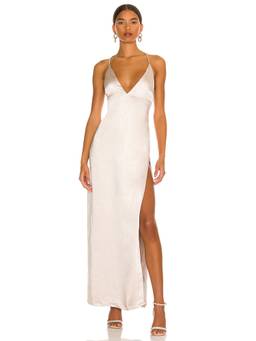 MORE TO COME - Acacia Crochet Women's Halter Beaded Fringe Mini Dress Beige
