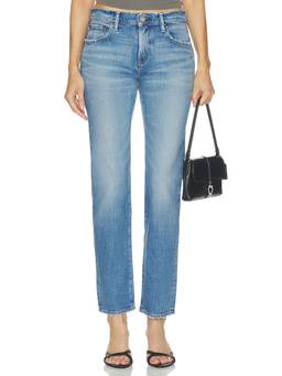 Moussy Vintage - Groveland Women's Slim Straight-Leg Jeans Blue