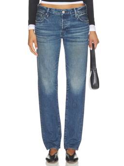 Moussy Vintage - Renton Women's Tapered Rigid Denim Jeans Blue