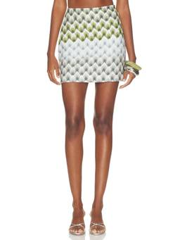 Missoni - Metallic Knit Women's Patterned Mini Skirt Green